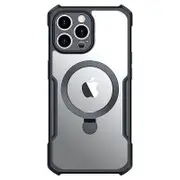 For iPhone 13 Pro Max 6.7 inch Phone Case Acrylic+TPU Back Cover Kickstand Support ic Charging