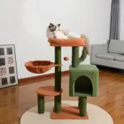 Cactus Cat Tree Cat Climbing Activity Trees Pet Bed for Indoor Cats Interactive
