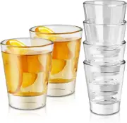 Set of 6 Clear Shot Glasses, 1.5Oz Mini Glassware with Heavy Base