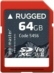 Promaster SDXC 64GB Rugged CINE UHS-II Memory Card V90