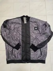 ADIDAS Sport URBAN Men 2XL Quilted Jacket Logo Patch Purple Black NWT FA4057