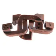 Ring Lock Puzzle Classic Metal Mind Brain Teaser IQ Test Adults Children Toy
