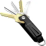 TUXON Key Organizer For Men - Compact Metallic Key Holder | Minimalist Innovative Keyholder | Smart Keychain Secures 1-5 Keys, Carbon Fiber