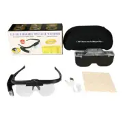 Headhold Magnifier Glass Reading Magnifier LED Light 1.5X 2X 2.5X