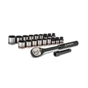 CRESCENT X10 3/8'' Drive Socket Set 20 Piece Metric/SAE CSWS38B