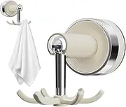 Rproonay Rotating Kitchen Utility Hooks, Under Cabinet Kitchen Hooks, Adhesive Utensil, 360 Degree Rotation, Multi-Function Hook, 3.35x3.27x1.97 Inches, for