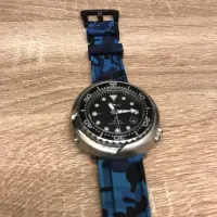 在飛比找蝦皮購物優惠-夏日必備 Seiko 22mm 迷彩/純色 矽膠錶帶 鮪魚罐