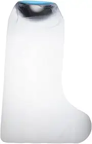 SECFOU Shower Leg Protector Waterproof Leg Cover Ankle Protection Support Adult Cast Cover Reusable Foot