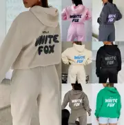 AU White Fox Boutique Hoodies Tracksuit Set Sweatshirt Womens Pullover 2pcs Set