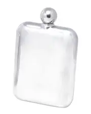 Bey-Berk 6oz Stainless Steel Mirror Finish Flask