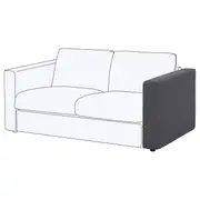 VIMLE armrest, Gunnared medium grey