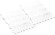 2 packs-Spice Drawer Organizer - Clear Acrylic Seasoning Rack for Kitchen Cabinets - Spice Jars Drawers Insert Included