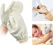 Leelosp 2 Pieces Raw Silk Garshana Gloves Ayurvedic Massaging Mitts Raw Silk Gloves Dry Massage Brush Gloves Exfoliating Gloves Bath Scrubbing Massage Shower Gloves for Women