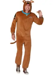 Scooby Doo jumpsuit union suit adult halloween costume adult S/M L/XL
