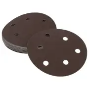 Sandpaper Round 125x125mm 1500 Grit 20 Pcs Red Hook & Loop Sanding Sheets
