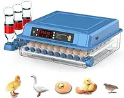 CHAOFLIGHT Eggs Incubator,64 Poultry Egg Hatchery Brooder Automatic Egg Turner with Temperature/Humidity Control & Digital Touch Screen for Hatching Parrot,Birds,Chickens,Ducks,Quails (64 Eggs)