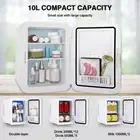 8/10L Mini Fridge Table Top Electric Cooler Portable Bedroom Ice Box Gift Office