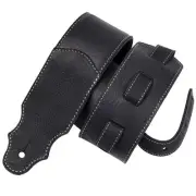 Guitar Strap, 3" Wide Soft Head Layer Cowhide Leather Guitar Straps with Foam...