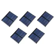 5 Pack 2V 0.6W 82mm x 70mm Mini Solar Panel Cell for DIY Electric Power Project
