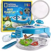Blue Marble National Geographic Bug Catcher Kit for Kids - Kids Bug Catching Kit with Net, Habitat with Magnified Viewer, Magnifying Glass, Tweezers, Bug Catcher, Learning Guide & More