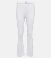 [7 For All Mankind] 7 For All Mankind High-rise flared jeans UK 12 white