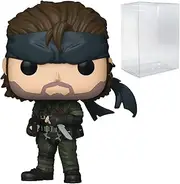 POP Games: Metal Gear Solid - Naked Snake Funko Vinyl Figure (Bundled with Compatible Box Protector Case), Multicolored, 3.75 inches