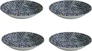 [Churchill] Royal Wessex Victorian Calico 4 Piece 9" Scallop Bowl Dinnerware Set, Made In England