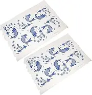 Generic 2 Pcs High Temperature Ceramic Transfer Decals and Porcelain Underglaze Paper for Pottery Durable and Seamless Integration for Vibrant Decoration