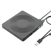 6 In1 External CD/DVD Drive USB3.0 Type C CD DVD RW VCD Optical Drive with 4156