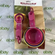 NEW KITCHEN AID MEASURING CUP/SPOON SET MULTICOLOR