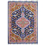 Handmade Lyon Wool Rug-6300-Navy-190x280cm