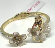 Betsey Johnson Shell Yeah Mermaid Hinge Bangle Bracelet