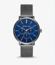 Michael Kors Blake Gunmetal-Tone Mesh Watch Mens