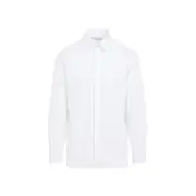 [Saint Laurent] Saint Laurent-White Cotton Shirt-Uomo 40 COLLAR