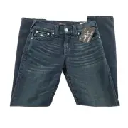 True Religion Geno Flap Big T Relaxed Slim Mens 29 Last Call Blue Jeans NEW $169