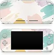 TACKY DESIGN Watercolor Skin Compatible with Nintendo Switch lite Skin, Pastel Brush Purple Switch lite Skin Vinyl 3m Stickers Full wrap Cover