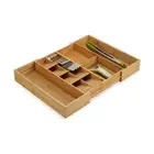 Joseph Joseph DrawerStore Bamboo Expanding Cutlery Organiser Storage 40cm Rect