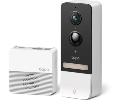 TP-Link Tapo D230S1 Smart Battery Video Doorbell, 2K 5MP Live View, Colour Night
