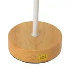 LED Desk Lamp Linen Fabric Shade Touch Control 360 Degrees Warm Lighting