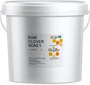 GloryBee, Raw Organic Clover Honey, Bulk Pail -11.67 LBs, True Source Certified, USDA Organic, Family-Owned, Portion of sales is donated to SAVE-the-BEE, Made-in-U.S.A, Sweeten Dishes & Beverages