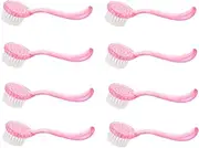 GANAZONO 8Pcs Face Exfoliator Cleaner Soft Bristle Nail Brush Facial Clean Brush for Gentle Skin Cleansing Portable Design for Easy Use Travel