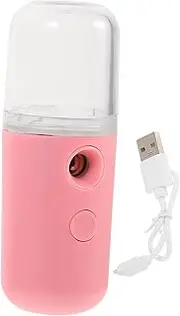 Vaguelly Charging Nano Mist Facial Steamer Portable Handheld Face Sprayer for for Skincare Beauty Routine Compact Design Pink