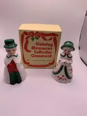 Vtg Old Time Family Bells Set 2 Ceramic Christmas Decor Holiday Memories Co.