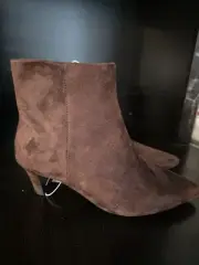Womens Taylor Kitten Heel Ankle Boots With Memory Foam Insole Universal Threa...