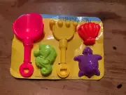 Stephen Joseph Child Beach Playset Shovel Rake 3 Molds New Cute Fun
