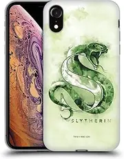 Head Case Designs Officially Licensed Harry Potter Slytherin Deathly Hallows XVI Gel Case [Military Grade Protection] Compatible with Apple iPhone XR