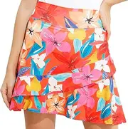 [Dona Jo] Glide Skort/Skirt for Women- Athletic Golf Skort/Skirt with Shorts and Pockets- Tennis Skirt- Active Wear Skirt