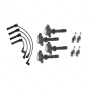 NGK Spark Plugs Coils + Bosch Leads Kit for Mazda Tribute CU 2.3L L3 4Cyl 108kW