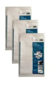 Chartpak 3/4-inch White Stick-on Vinyl Numbers (01126), 3 PACKS