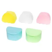 10 Pack Denture Case for Retainer, Teeth Dental Guard Container Holder Bath
